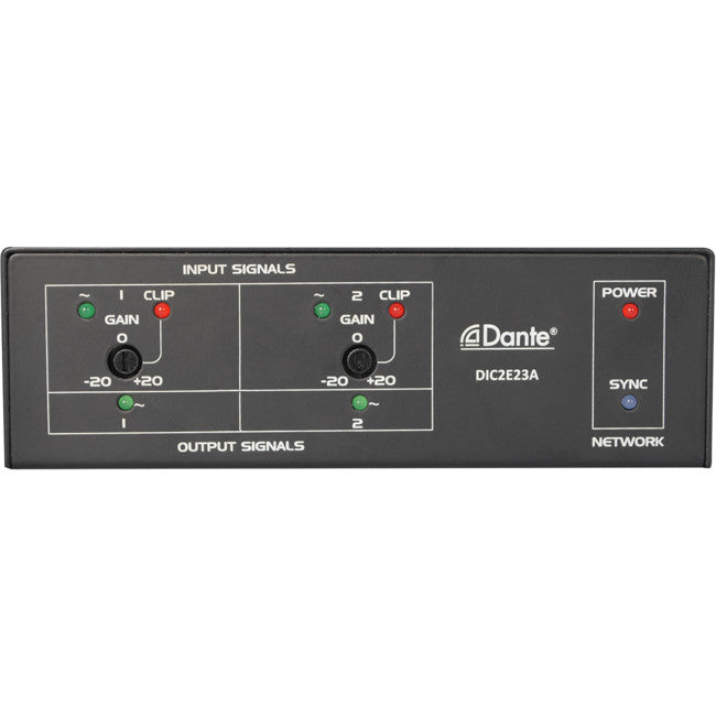DIC2E23A 2CH ANALOGUE DANTE CONVERTER MIC OR LINE 2CH IN/OUT PUTS MCLELLAND DIC2E23A