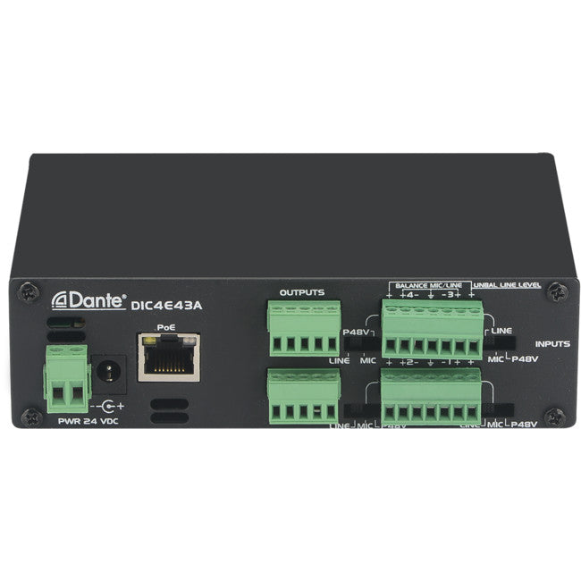 DIC4E43A 4CH DANTE ANALOGUE CONVERTER MCLELLAND DIC4E43A
