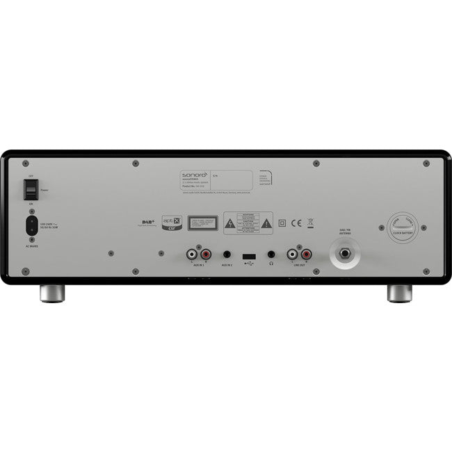 STEREO2BL BLACK SONORO STEREO2 CD PLAYER & FM / DAB / DAB+ RADIO SONORO STEREO 2 BLACK