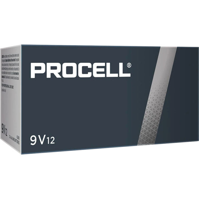 PC1604 9V 12 PACK PROCELL BATTERY BULK ALKALINE DURACELL DURACELL 41333856957
