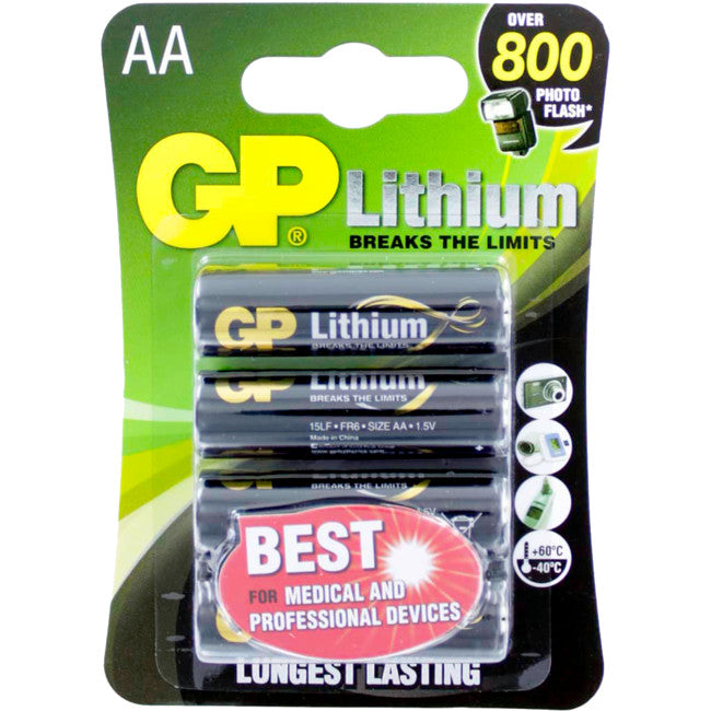 GP15LC4 1.5V AA GP LITHIUM FR6 PK4 GP GP GP15LC4