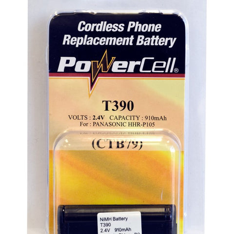 CTB79 2.4V NIMH 910MAH PHONE BATTERY REPLACES PANASONIC HHRP105 POWERCELL T390