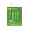 GP4AAA1000 RECYKO 950MAH AAA 4PK RECHARGEABLE BATTERIES GP GP 100AAAHCB-C4