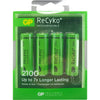 GP4AARECY RECYKO LSD AA BATTERY 4PK 2100MAH RECHARGEABLE NIMH GP GP 210AAHCB-C4