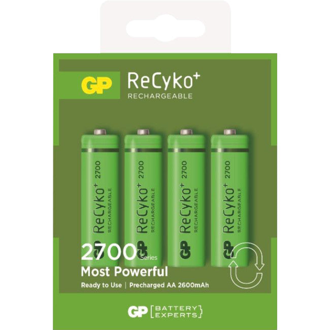 270AAHCB-C4 RECYKO 2600MAH AA BATTERIES 4P 2700 SERIES GP 270AAHCB-C4
