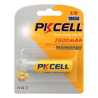 PK18650/26 3.7V 2600MAH 18650 LITHIUM ION BATTERY
