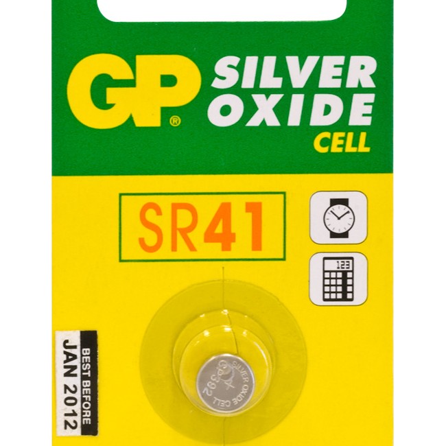 GP92B1 SR41 BUTTON CELL SILVER OXIDE 392 GP PK1 GP GP392-C1