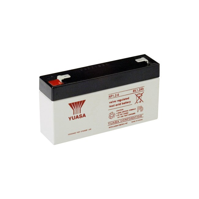 NP1.2-6 6V 1.2AMP YUASA SLA BATTERY SEALED LEAD ACID - NP SERIES YUASA 175002
