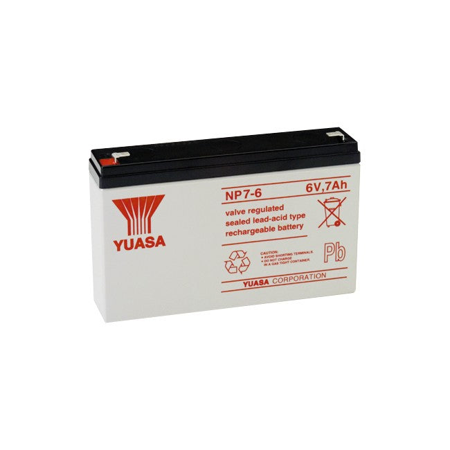 NP7-6 6V 7AMP YUASA SLA BATTERY SEALED LEAD ACID - NP SERIES YUASA 175018