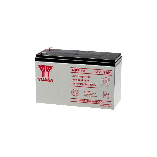 NP7.2-12FR 12V 7.2AMP YUASA SLA BATTERY F1 TERMINAL - NP SERIES YUASA 175016