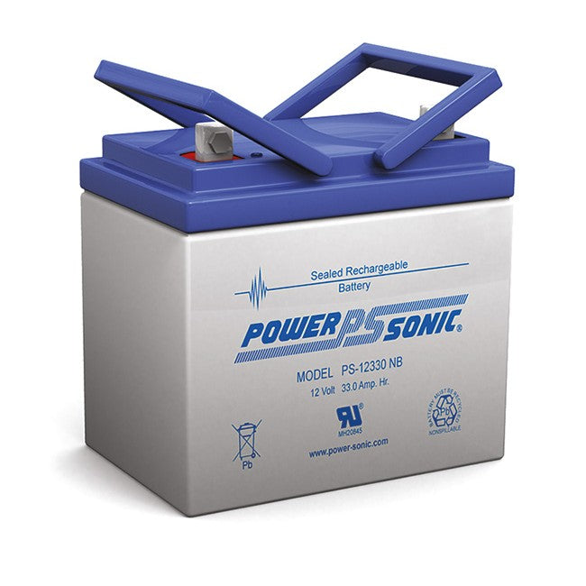 PS12330 12V 33AMP SLA BATTERY NB3 TERMINAL SEALED LEAD ACID POWER SONIC PS-12330