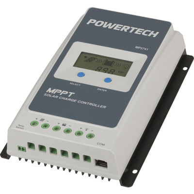 MP3741 20AMP SOLAR CHARGER CONTROLLER MPPT SLA LITHIUM BATTERIES POWERTECH MP3741
