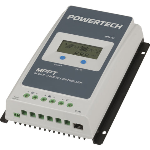 MP3741 20AMP SOLAR CHARGER CONTROLLER MPPT SLA LITHIUM BATTERIES POWERTECH MP3741