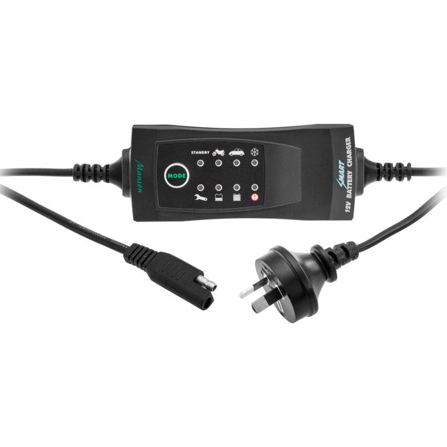 SBC8168 12V LEAD ACID BATTERY CHARGER 4 STAGE 5-120AH SEALED&WET MANSON SBC-8168