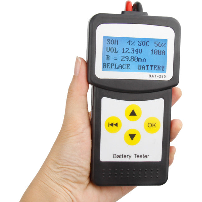 MICRO280 - DIGITAL CAR BATTERY TESTER - MINIMUM 30AH BATTERY CRANKING CHARGING TEST - DOSS