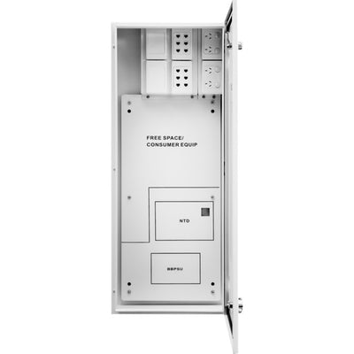 BBNBNXLV2 NBN ENCLOSURE WITH VENTS 1000 X 400 X 150MM BUILT BOARDS 04850720