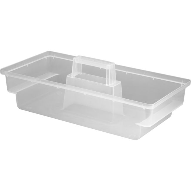 1H008 CLEAR PLASTIC CARRY CADDY LARGE FISCHER FISCHER PLASTIC 1H-008