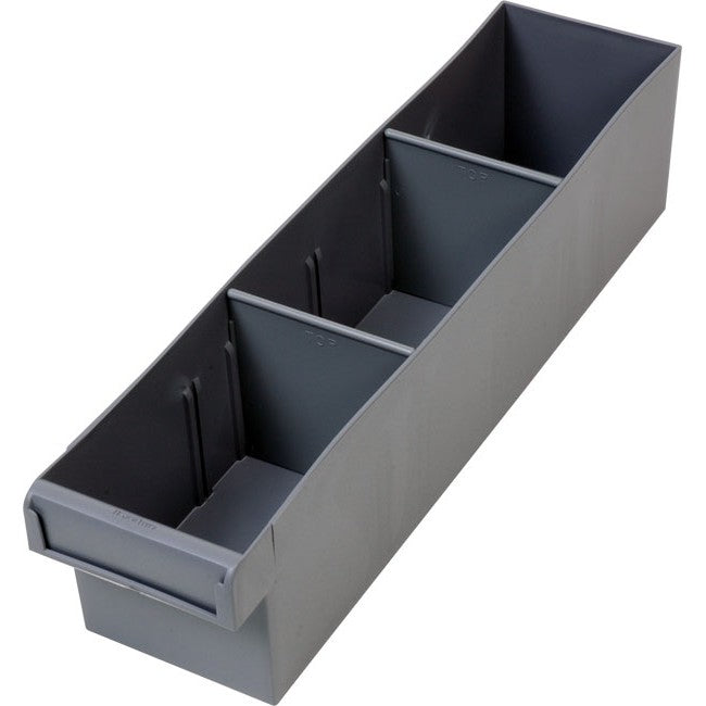 1H017GR 400MM MEDIUM SPARE PARTS TRAY STORAGE DRAWER WITH DIVIDERS FISCHER PLASTIC 1H-017 GREY
