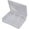 1H038 6 COMPARTMENT STORAGE BOX MEDIUM PLASTIC CASE FISCHER PLASTIC 1H-038