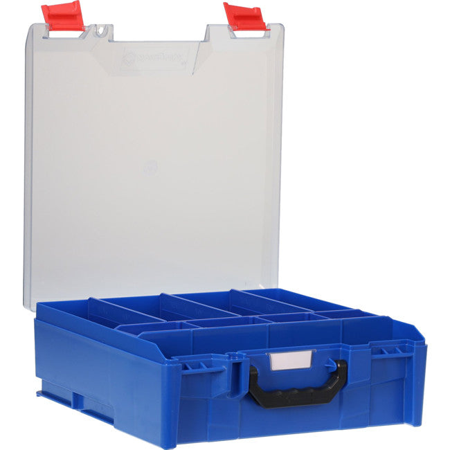STLC-BL ABS LARGE CASE WITH CLEAR LID BLUE STORAGETEK 33STLC-BL