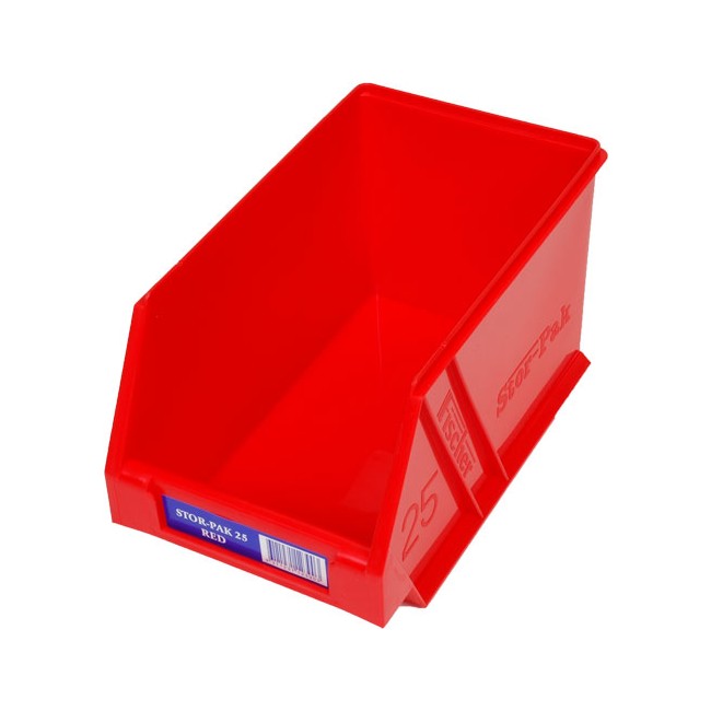STB25R - REGULAR STORAGE DRAWER RED - STOR-PAK CONTAINERS - FISCHER PLASTIC