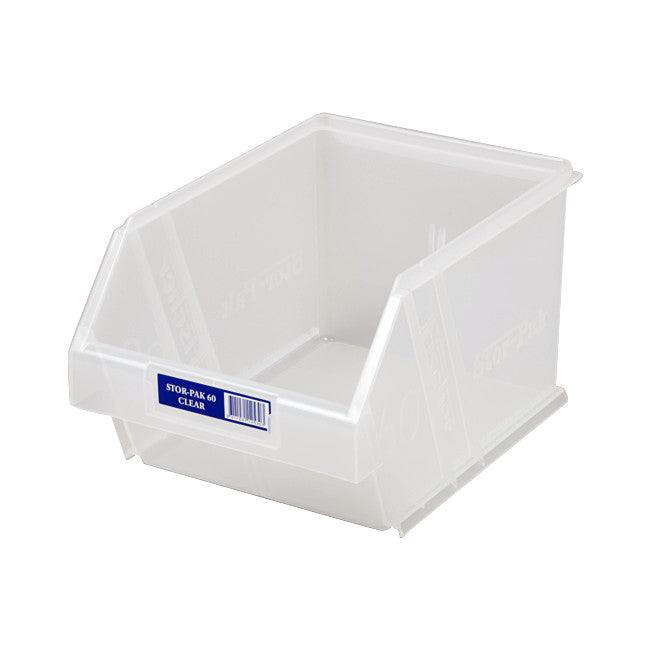 STB60C MEDIUM STORAGE DRAWER CLEAR STOR-PAK CONTAINERS FISCHER PLASTIC 1H-063 CLEAR