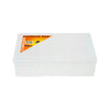 1H090 3 COMPARTMENT STORAGE BOX LARGE DEEP PLASTIC CASE FISCHER PLASTIC 1H-090