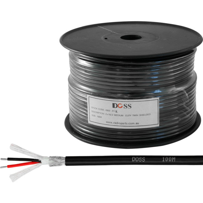 2X16.2-100M AUDIO / MIC CABLE - 100M PER 100M ROLL DOSS
