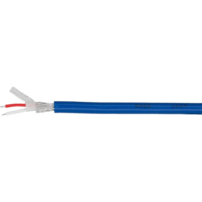 2X23.12-1M BLUE AUDIO / MIC CABLE - 1M PER METRE DOSS