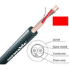 LK02R6E-1MT RED AUDIO / MIC CABLE - 1M EXTRA FLEX PER METRE (100M) EUROCABLE LK02R6E-1MT