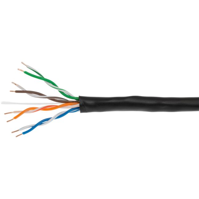 UNA4PRX7BLK-1MT CAT5E UNAPPROVED CCA UTP-1M SOLID CORE (305MT) - PER METRE DOSS