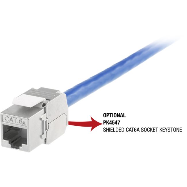 SSTPCAT6BL-1M SSTP CAT6 SOLID BLUE -1M SHIELDED - PER METRE (305M) DOSS