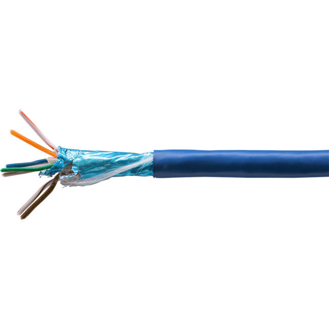 FTPC6ABL-1M F/UTP CAT6A SOLID BLUE CABLE1M -PER METRE FOIL SHIELDED CABLE DOSS