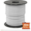 21-.08W-30M 30M WHITE HOOKUP WIRE/ CABLE SOLD AS A ROLL OF 30M DOSS