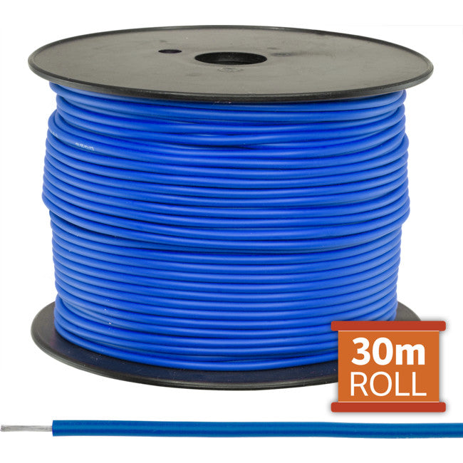 16-.2BLU-30M 30M BLUE HOOKUP WIRE/CABLE SOLD AS A REEL 30M DOSS