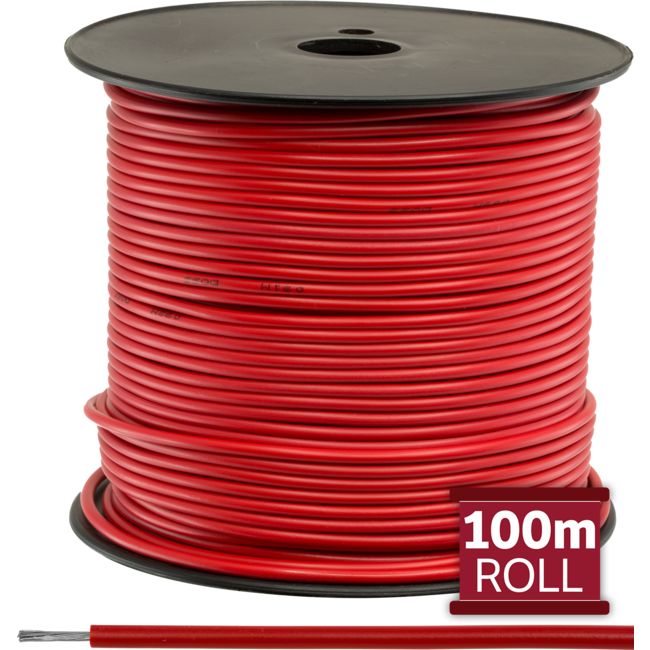 32-.2R-100M 100M RED HOOKUP WIRE/CABLE PER 100M REEL ROLL DOSS DOSS