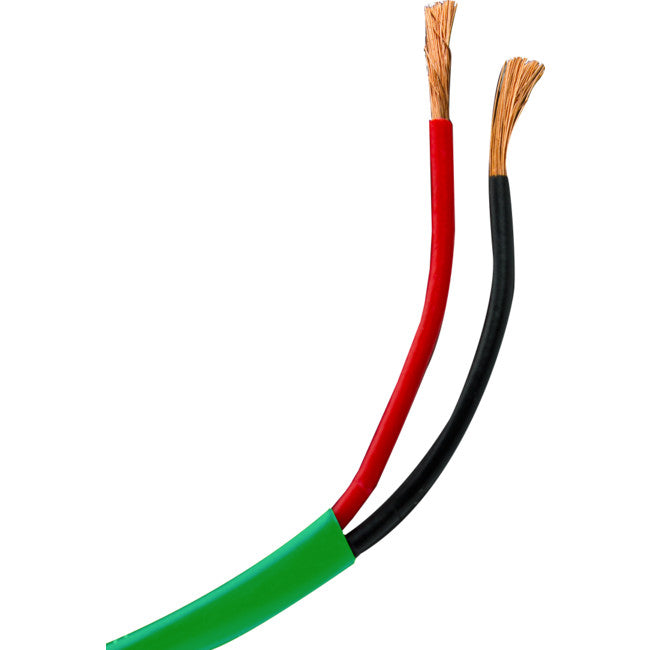 UCA142GNBUR/1M 2 CORE BURIAL SPEAKER CABLE-1M 14 GUAGE - GREEN JACKET UNIFIED COPPER UC-A142GN500-BUR