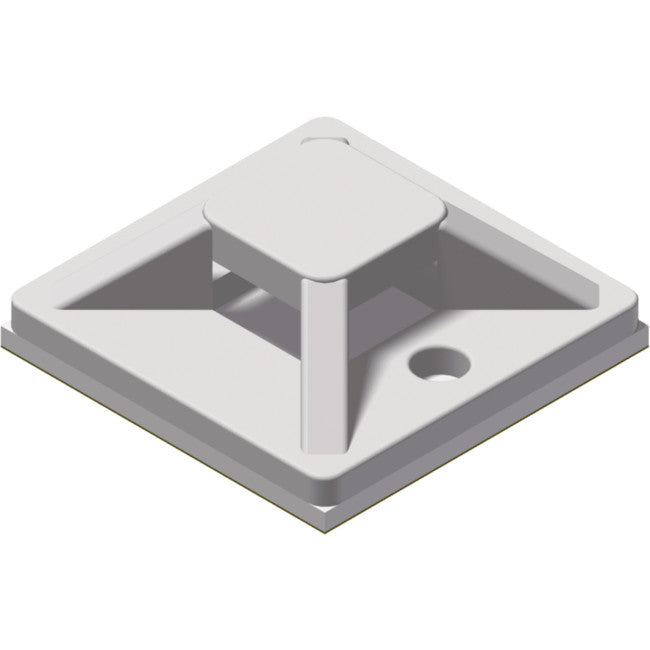 ACM120W 20MM X 20MM CABLE TIE MOUNT 100PK- WHITE SELF ADHESIVE PROCAB PRO-ACM120/W
