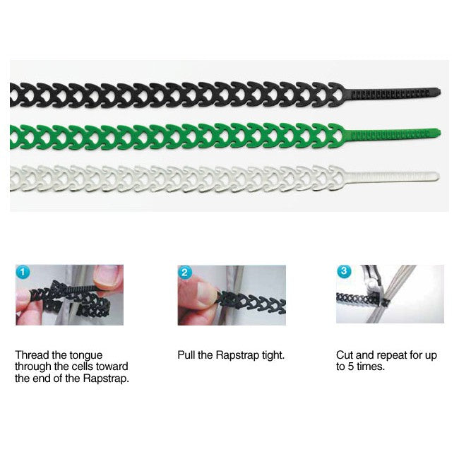 RS3R24 RED 300MM RAPSTRAP TIEDOWN 24 PACK  AEROFAST RAPSTRAP RS3R24PK