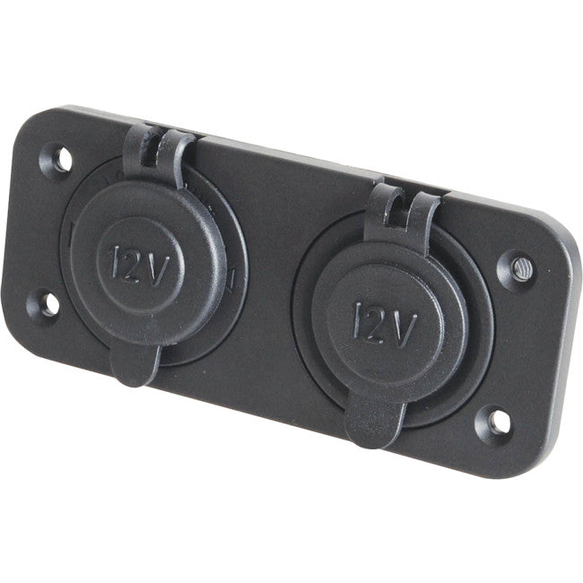 PS2022 DUAL CIG. SOCKETS MARINE GRADE 10A PANEL/ SURFACE MOUNT PS2022