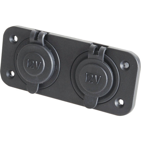 PS2022 DUAL CIG. SOCKETS MARINE GRADE 10A PANEL/ SURFACE MOUNT PS2022