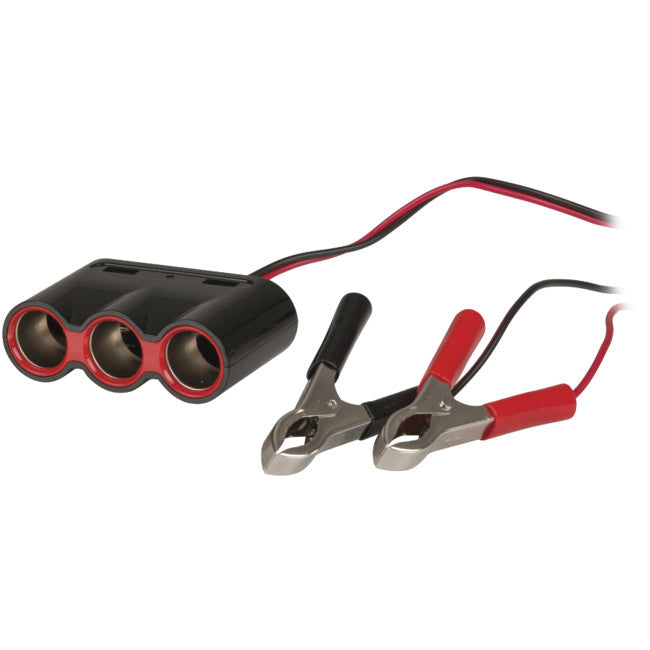 PS2039 3 WAY CIG LIGHTER TO BATTERY USB CHARGER PS2039
