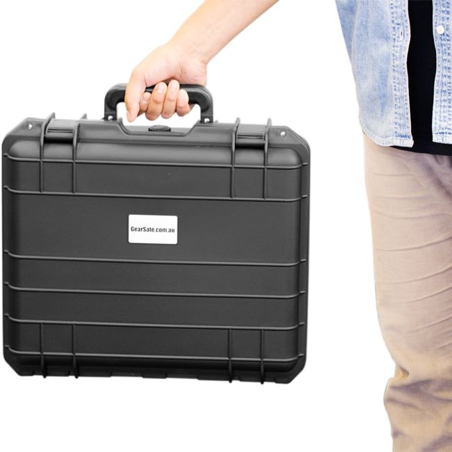 GS012B - BLACK 330X 280X 120 PROTECTIVE - CASE WITH FOAM GEARSAFE - GEARSAFE