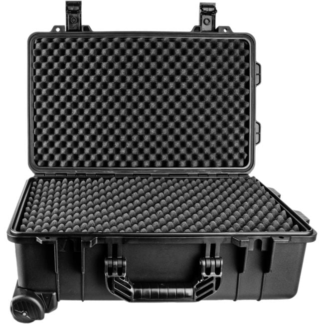 GS026 560X 355X 290 PROTECTIVE BLACK TROLLY CASE WITH FOAM GEARSAFE GEARSAFE GS-026