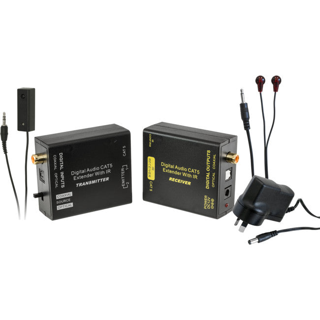PRO1362D - DIGITAL AUDIO CAT5E/6 EXTENDER - WITH IR KITS TOSLINK AND COAX - PRO2