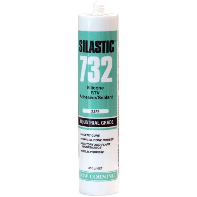 S732CLCT 310G SILASTIC CLEAR CARTRIDGE SILICON 732 DOW CORNING DOW CORNING 310G732CLEAR