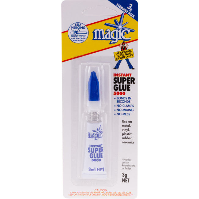SG5000 3ML INSTANT SUPER GLUE 5000 SINGLE PACK - MAGIC MAGIC MA008015