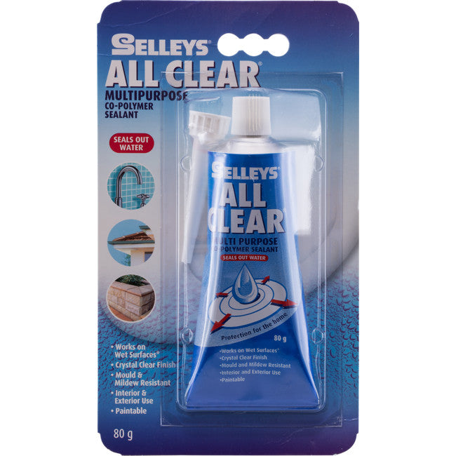 ALLS90 80G ALL CLEAR SEALANT SELLEYS TUBE SELLEYS 930069712387901