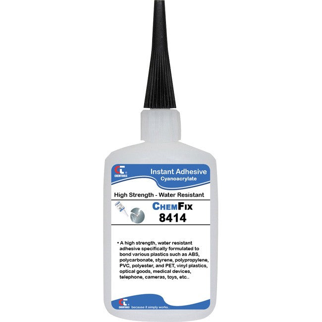 8414-20G 20G 8414 PLASTIC ADHESIVE GLUE CYANOACRYLATE WEATHER RESIST CHEMTOOLS 8414-20G