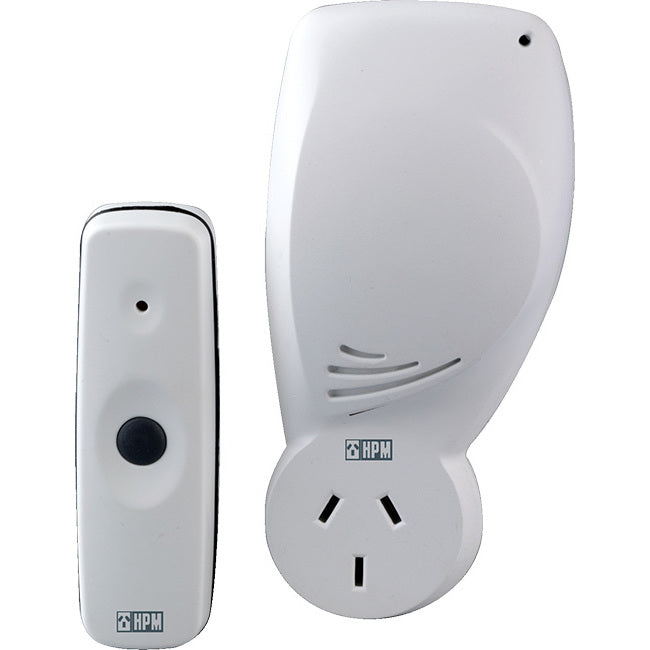 D641/PILR - 70M 240V WIRELESS DOOR CHIME - LONG RANGE BELL& PIGGY BACK AC - HPM